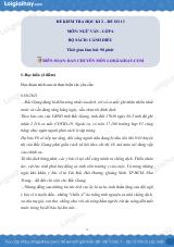 Đề thi học kì 2 Văn 6 Cánh diều - Đề số 13